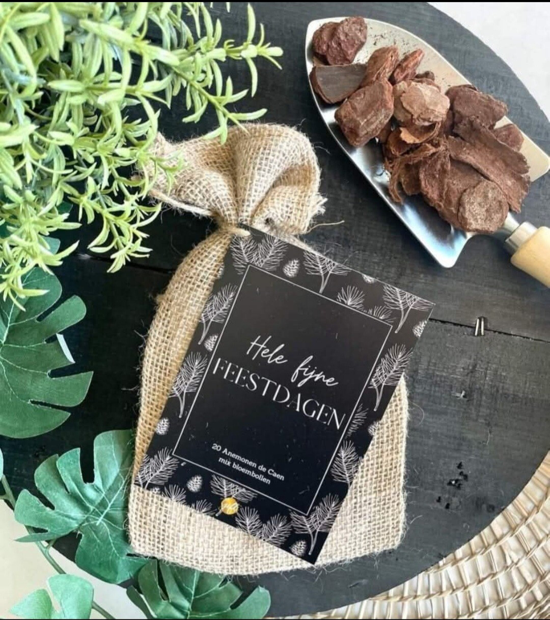 Bloembollen in zakje - Prettige feestdagen - Anemomen